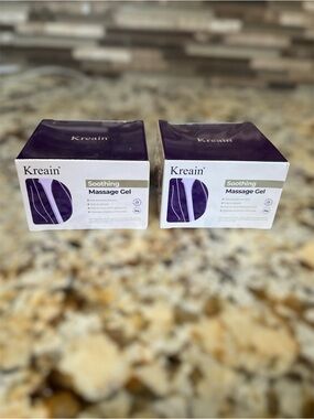 Kreain Soothing Massage Gel, joint pain relief purple gel, 2 boxes bundle